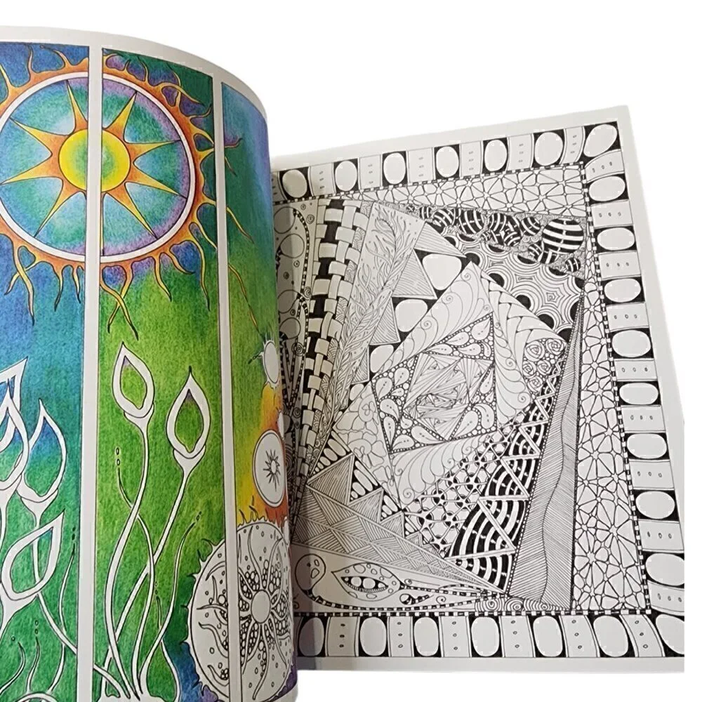 Tangled Treasures Coloring Book: 52 Intricate Tangle Drawings to‎ Color